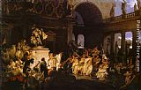 Roman Canvas Paintings - Roman Orgy in the Time of Caesars